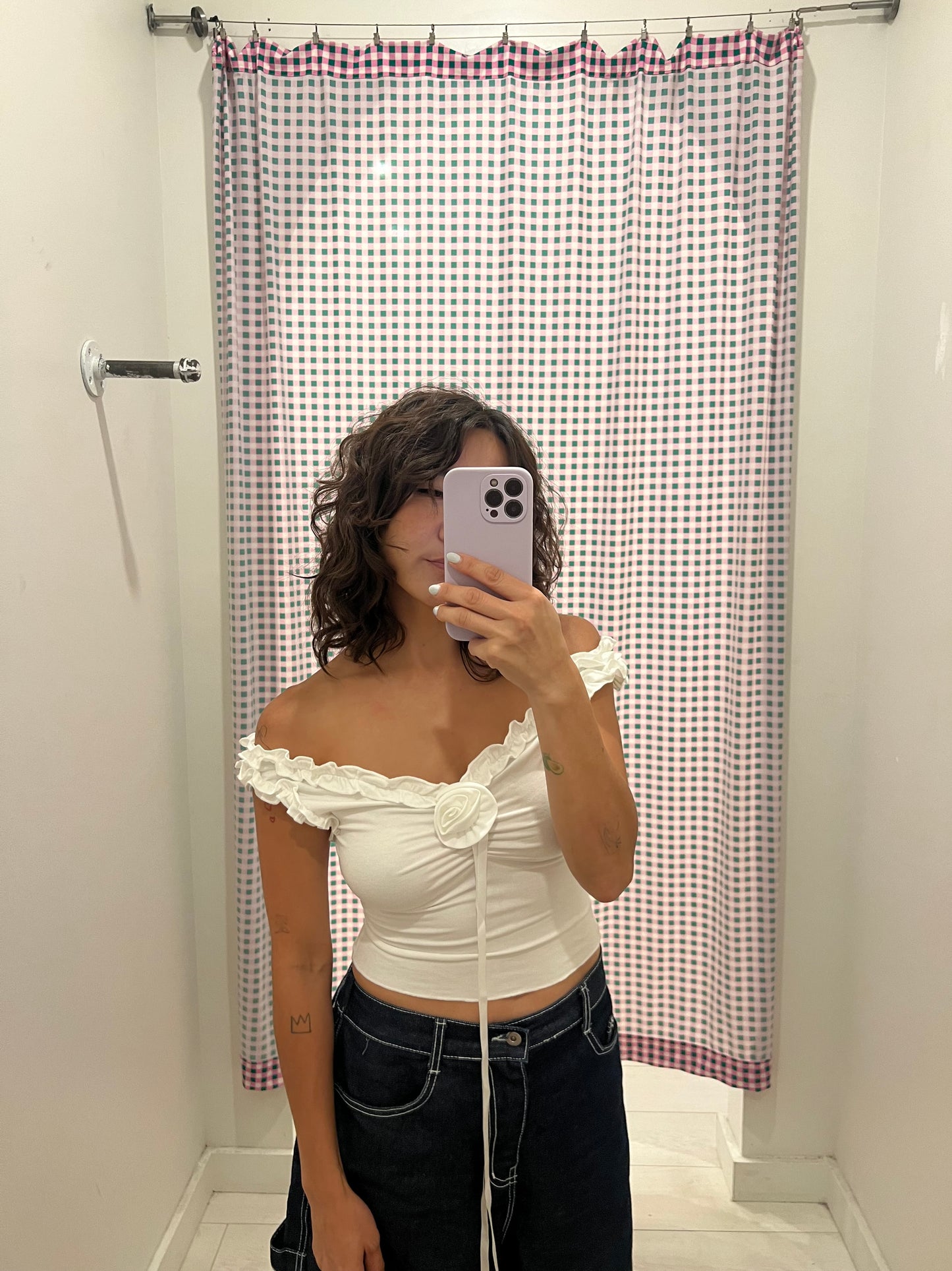 KIERA Rose ruffle top