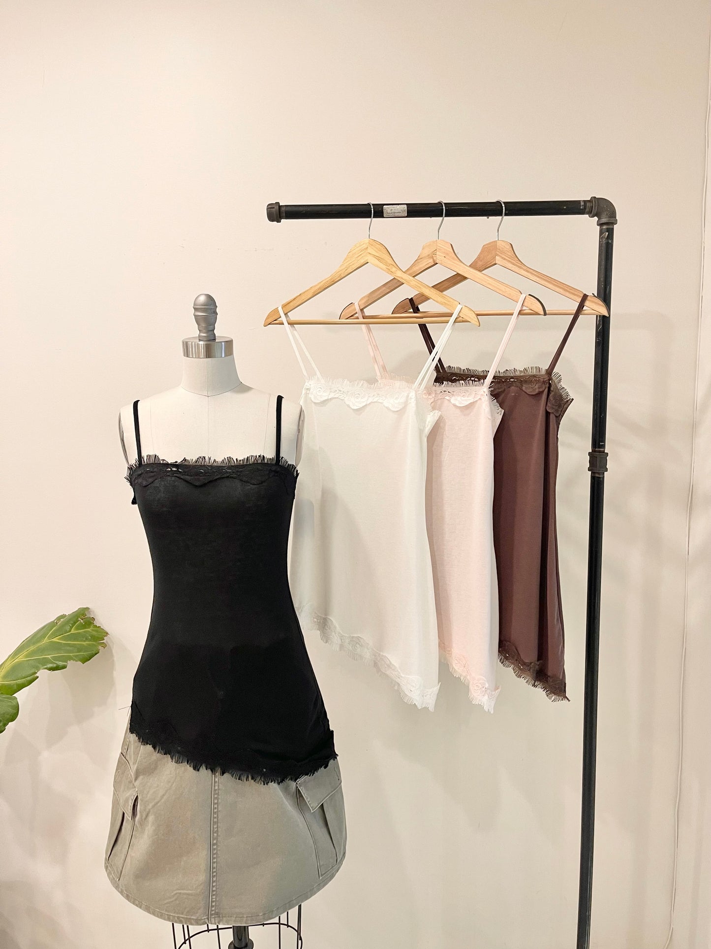 PAULA Asymmetrical slip dress