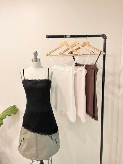 PAULA Asymmetrical slip dress