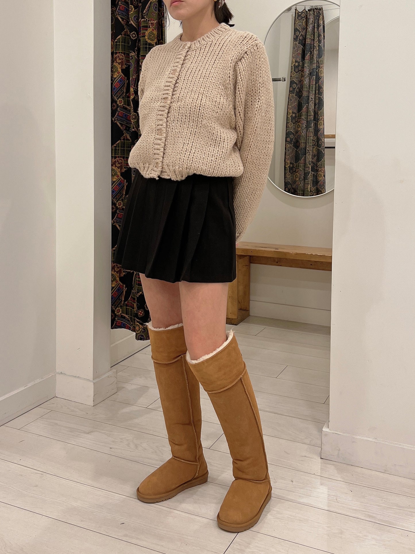 NELLA Knee high sherpa boots