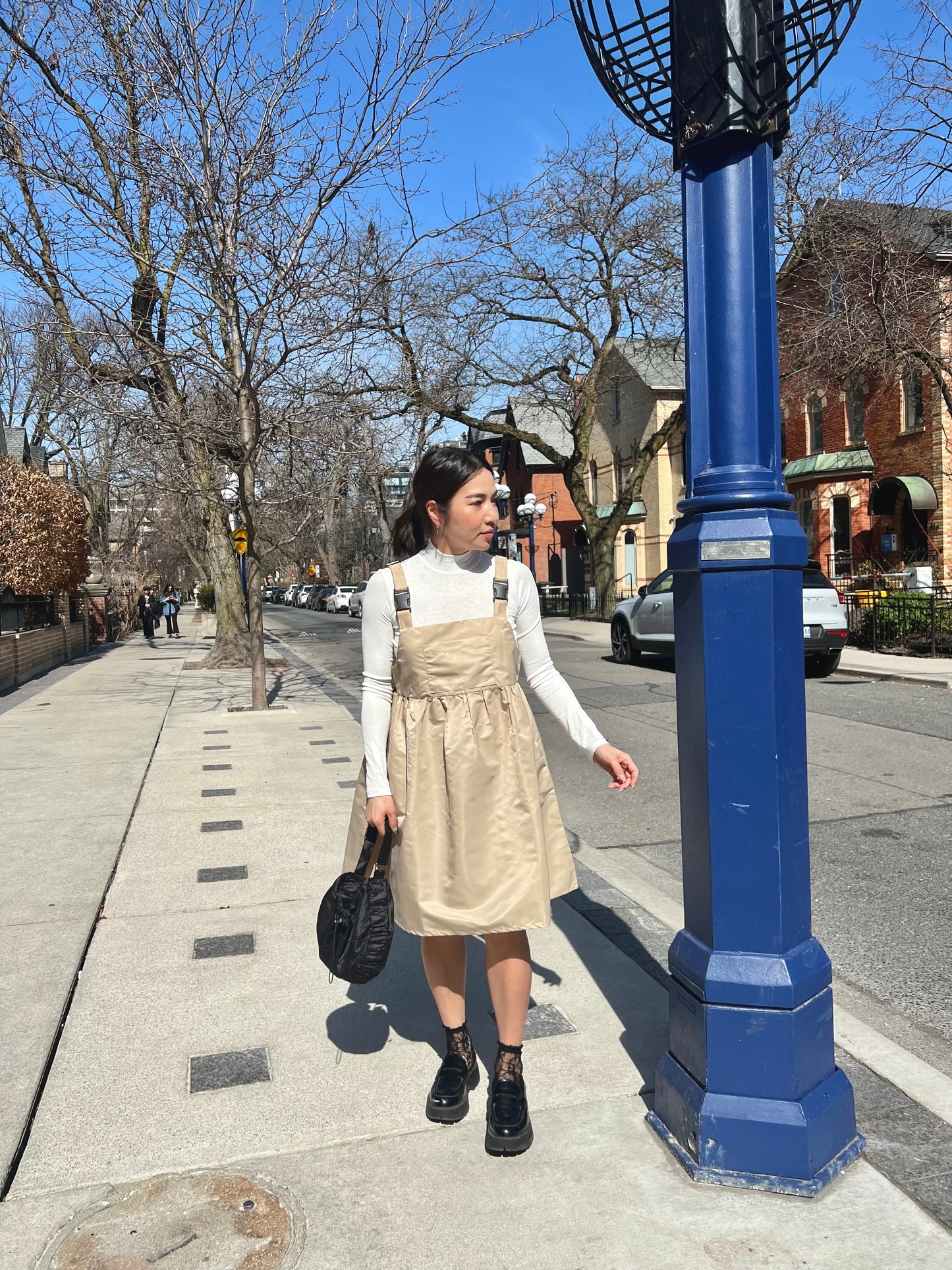 GATE  Overall buckle dress