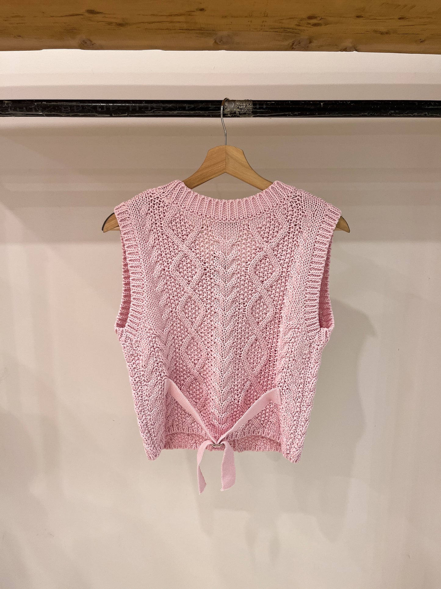 POPOP Cable-knit vest