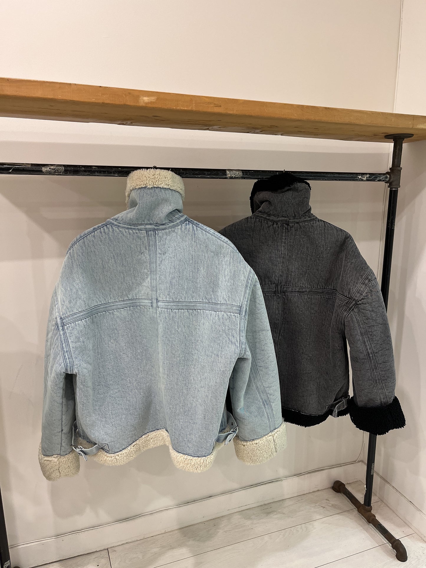 MICO Denim sherpa jacket