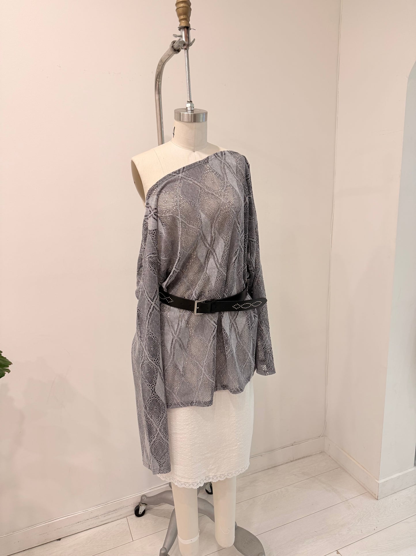 PHONY Oversized mesh top