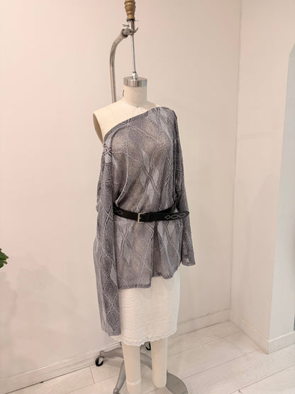 PHONY Oversized mesh top