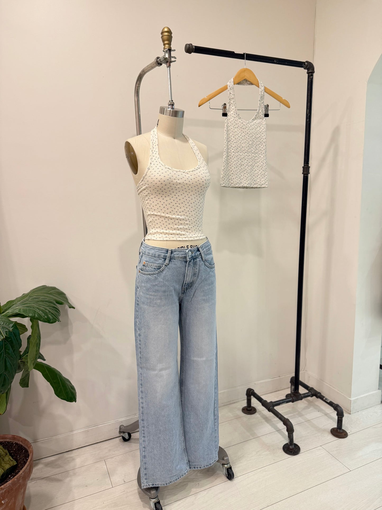 REACH Floral halter top