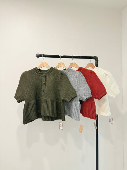 LEX Knit peplum top