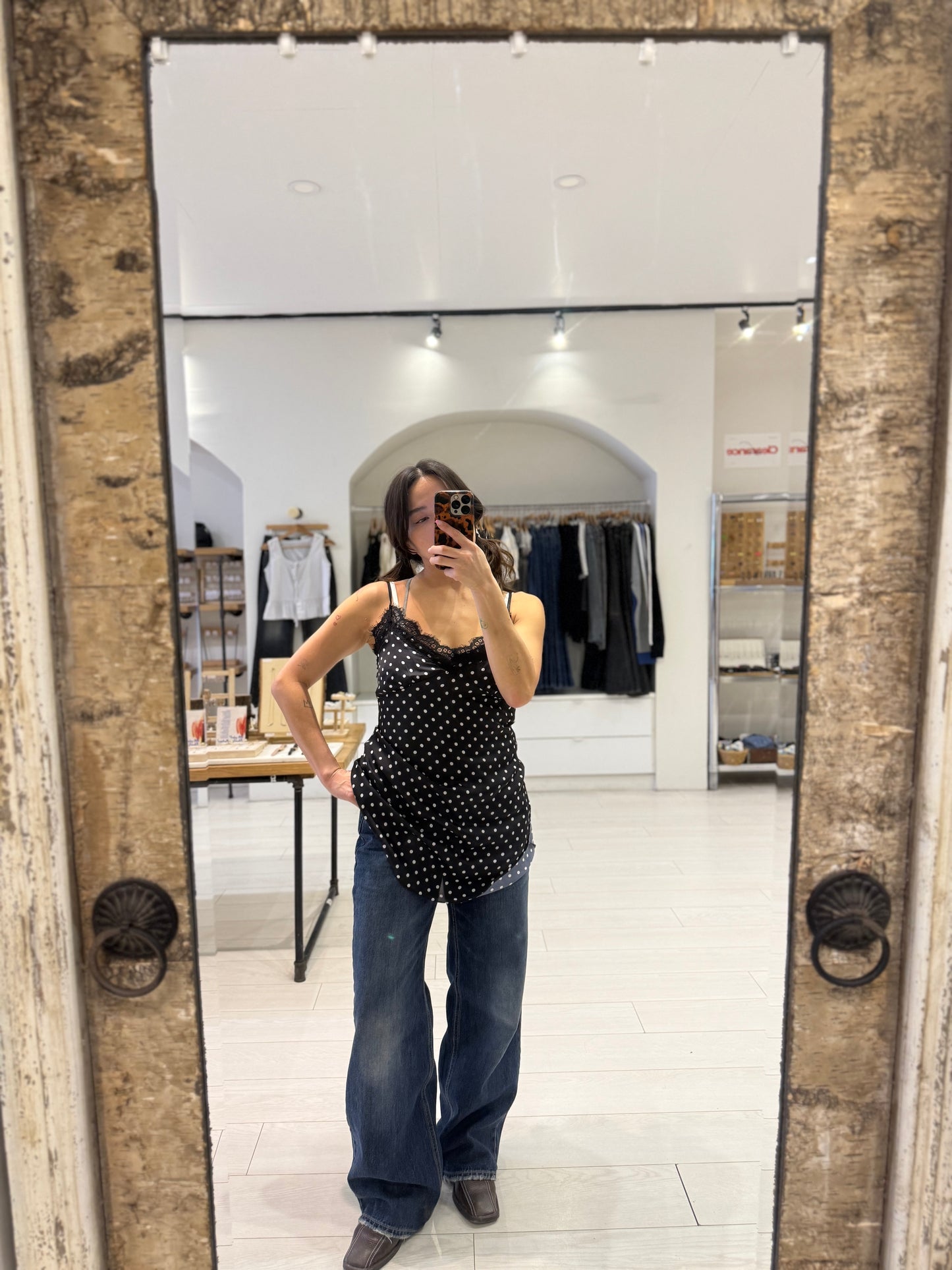 NEXT Polkadot slip dress