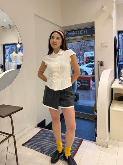 MABEL Pinstripe mini skirt