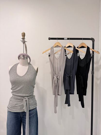 MIRA Wrap halter top