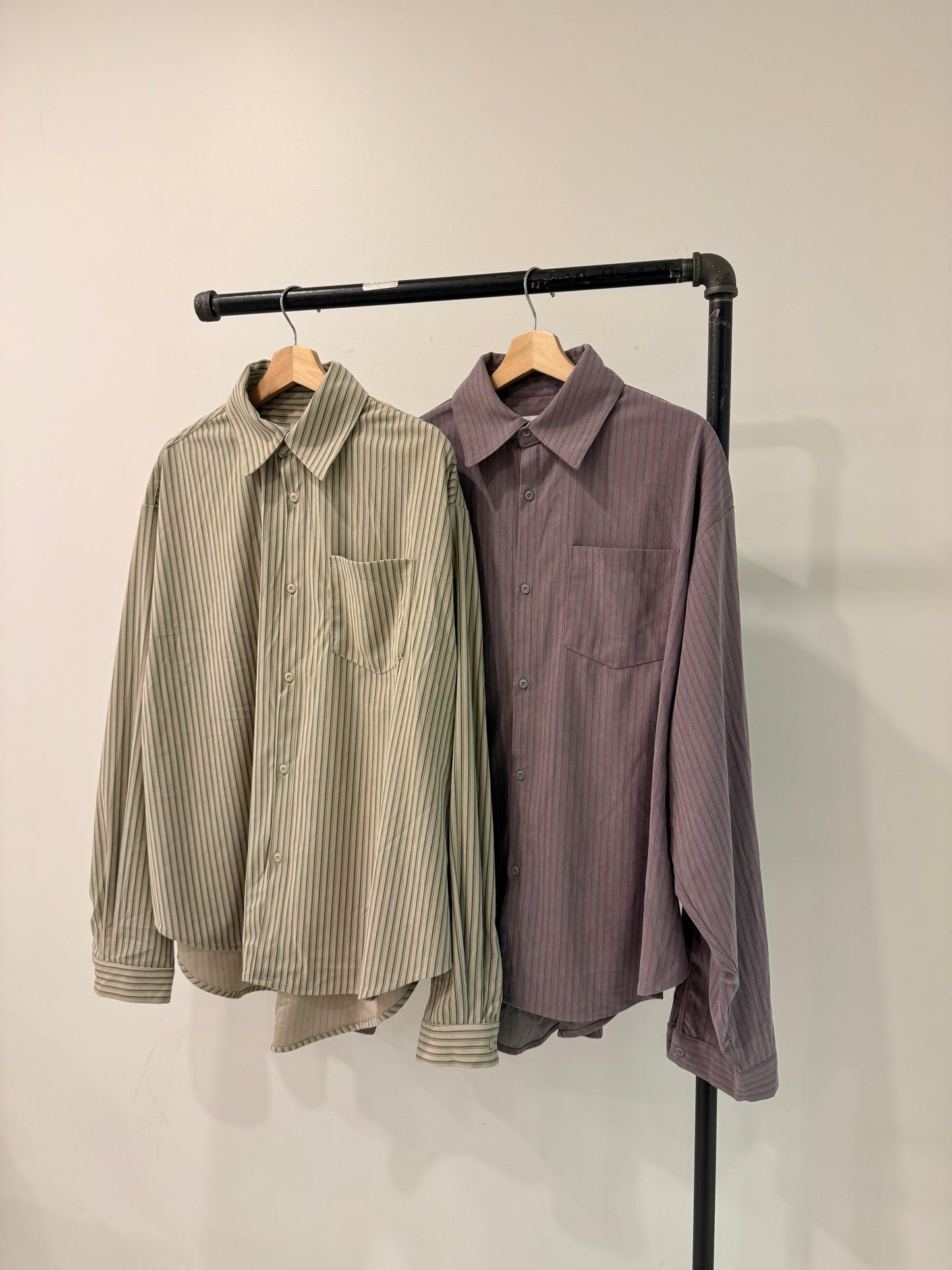 CHASE Stripe corduroy shirt