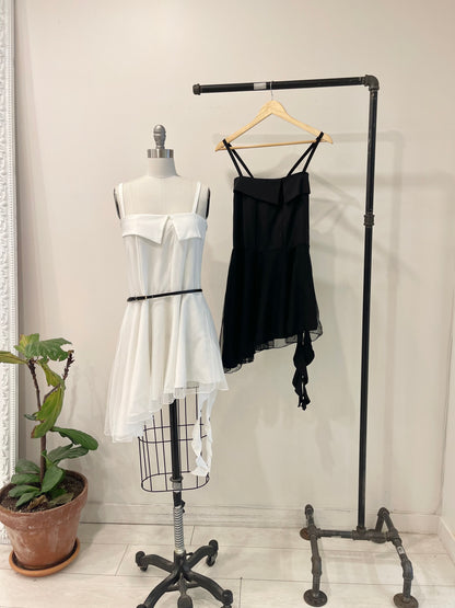 WILLA Asymmetric strap dress