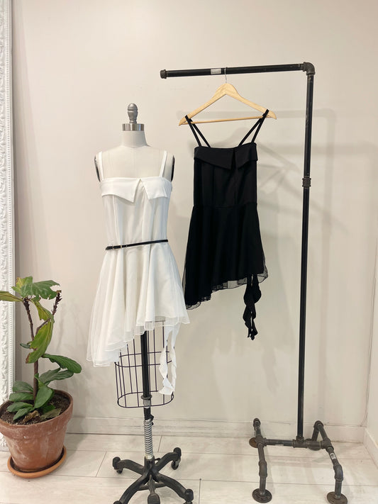 WILLA Asymmetric strap dress