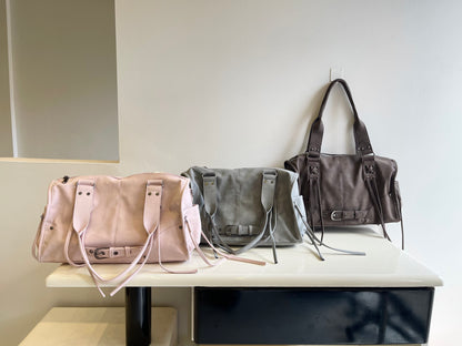 HARLOW Belted washed bag