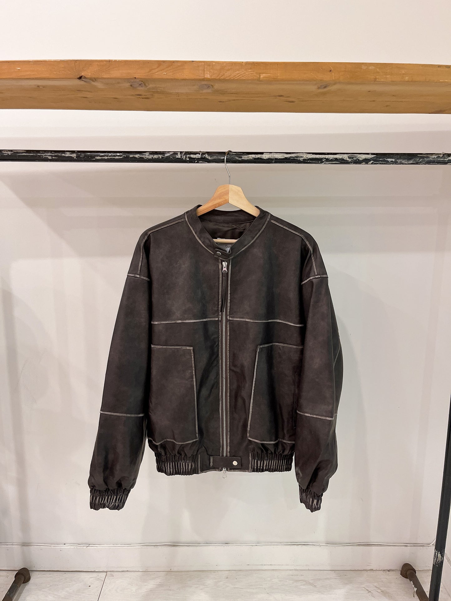 SMITH Distressed leather jacket