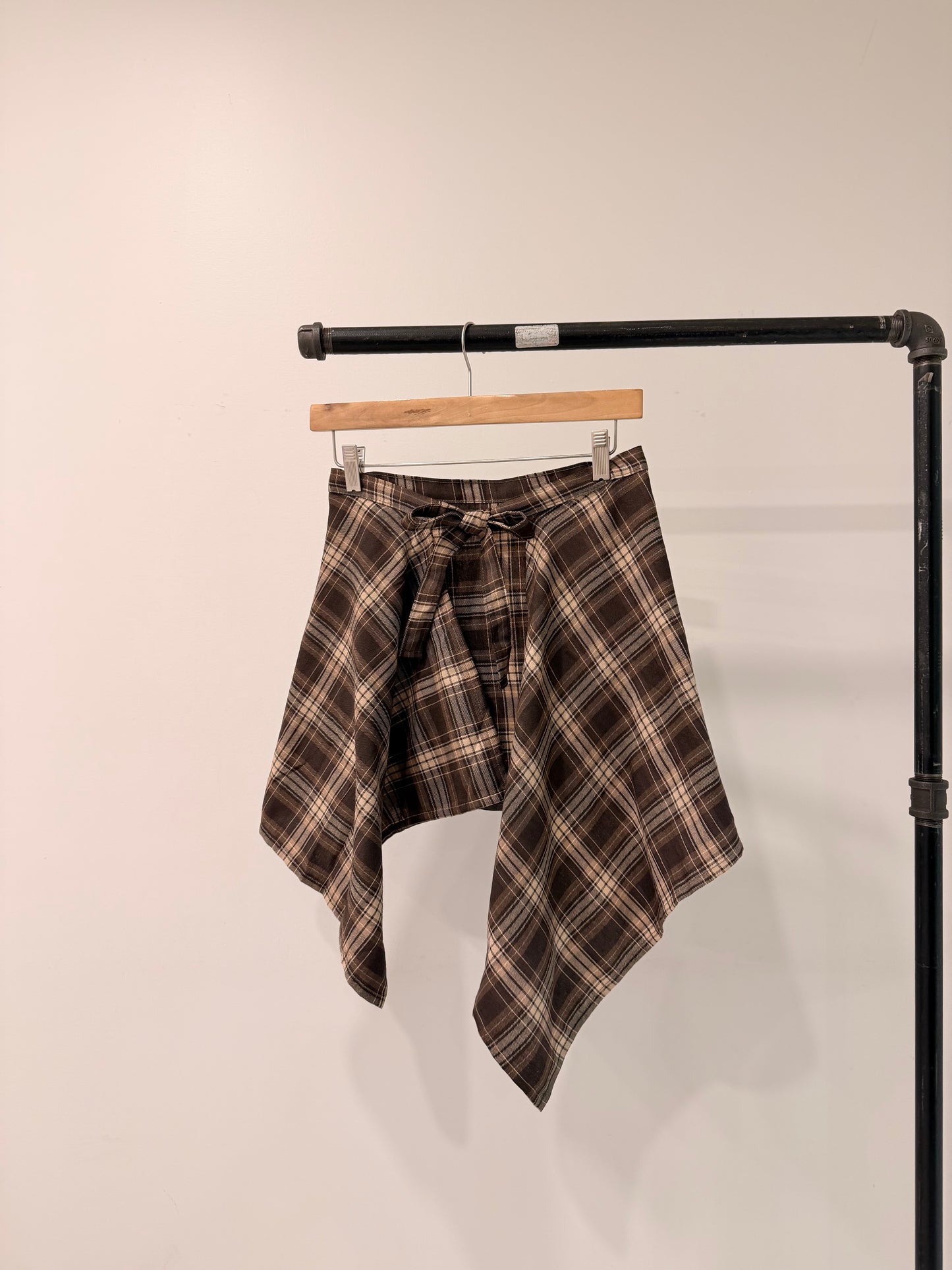 MAEVE Plaid wrap skirt