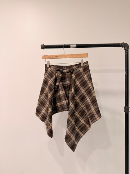 MAEVE Plaid wrap skirt