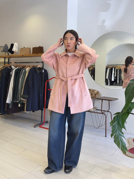 SAINT Vegan suede coat