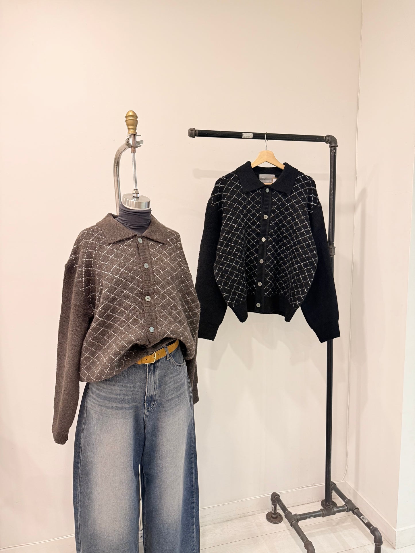 STOLEN Grid cardigan