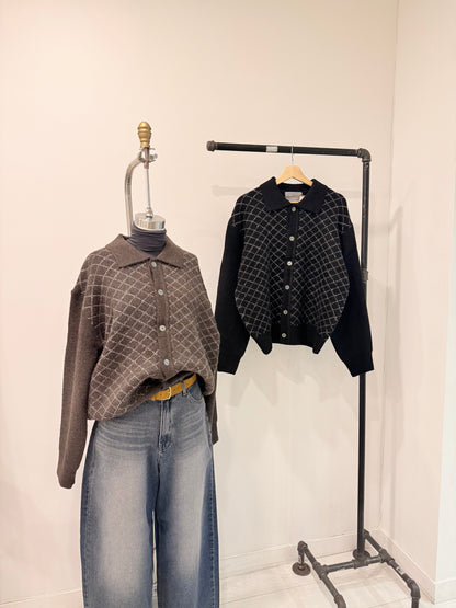 STOLEN Grid cardigan