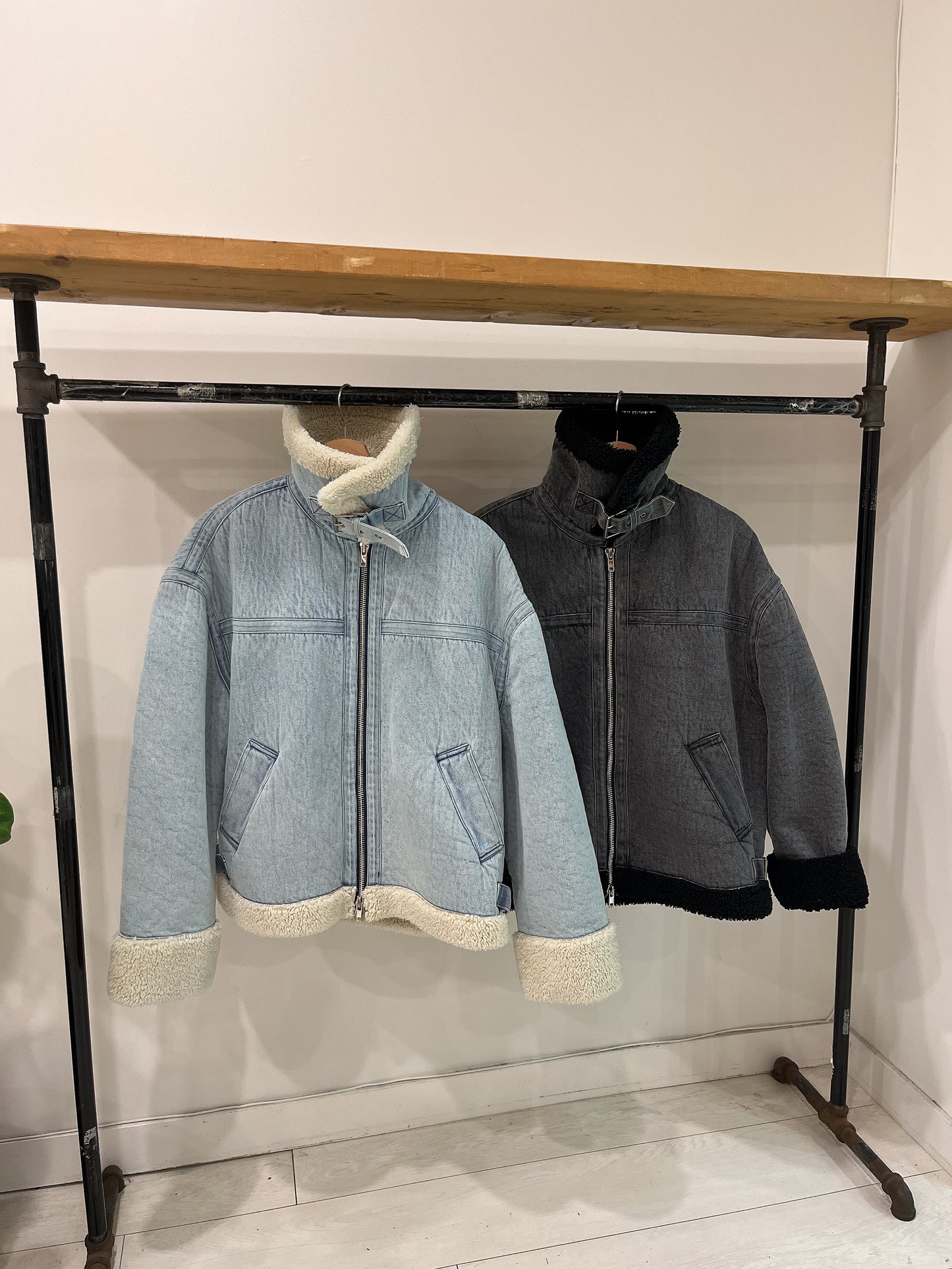 MICO Denim sherpa jacket