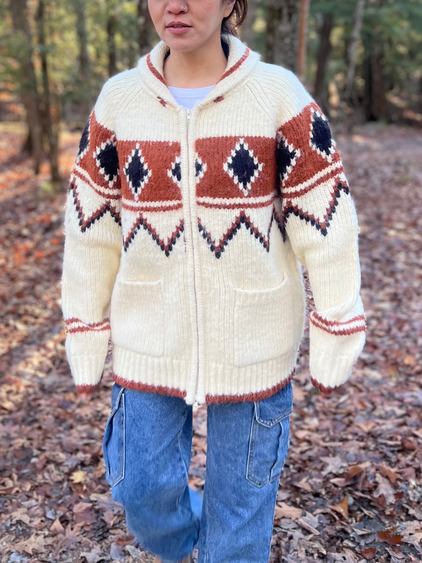 GOLDEN Heavy zip-up sweater