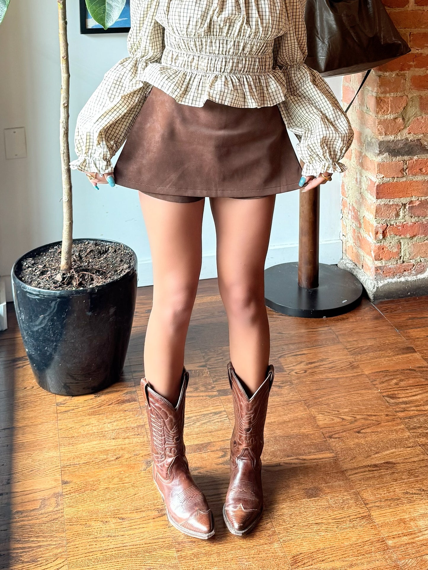 LOVE Micro split skirt