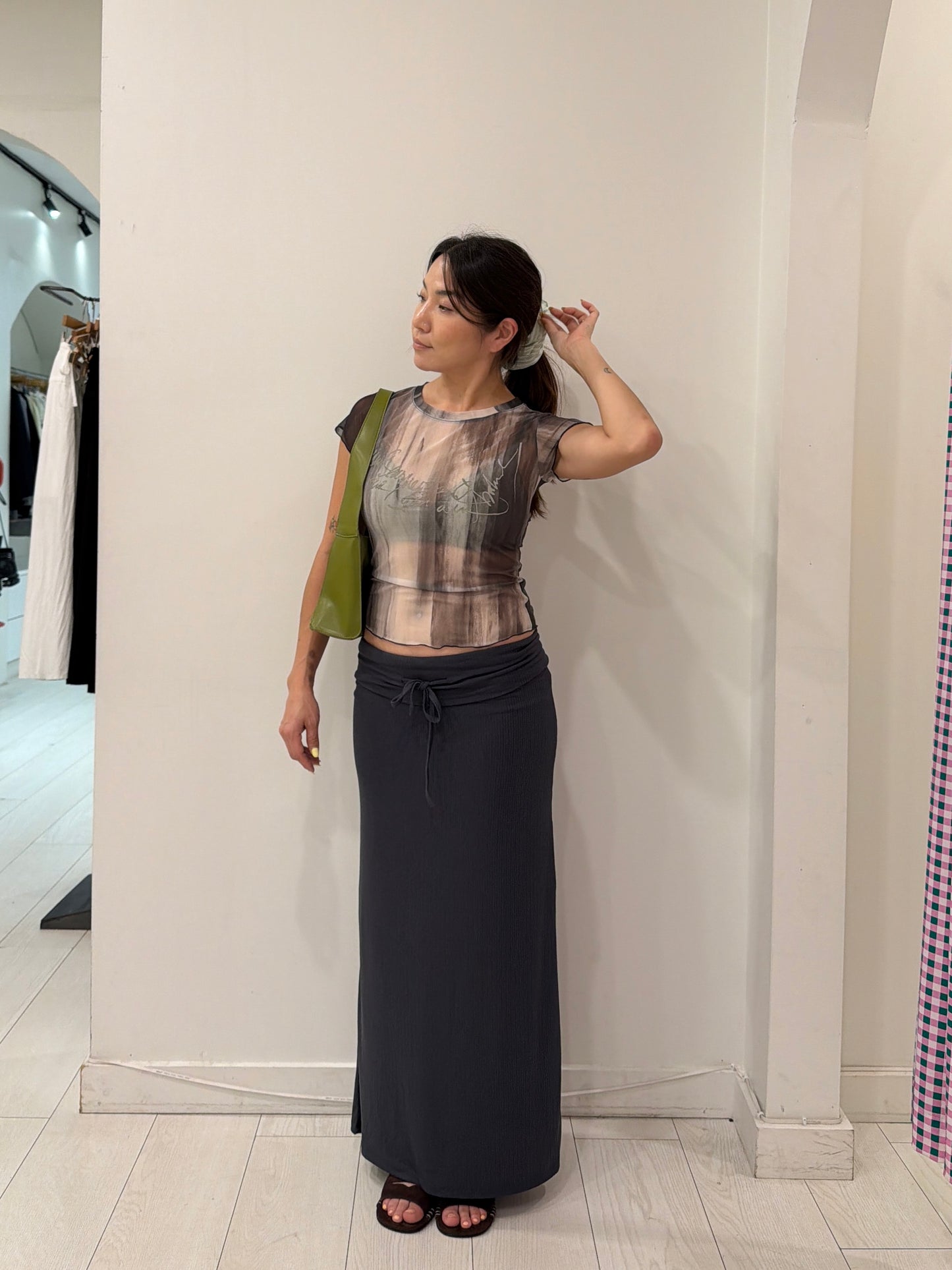 NAOMI Fold-over skirt