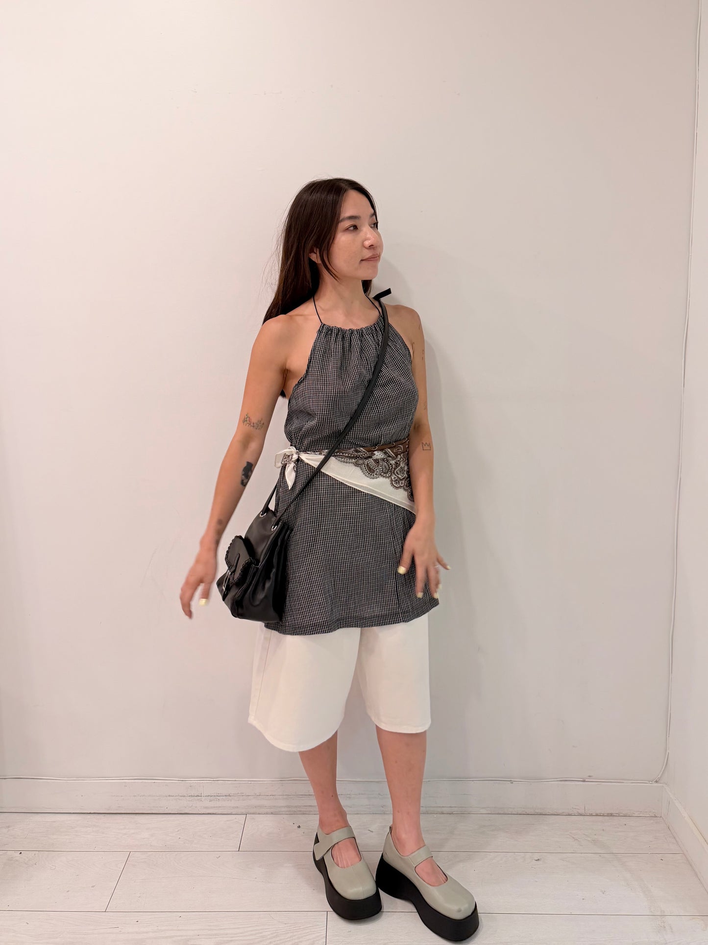GEMMA Faux-leather bucket bag