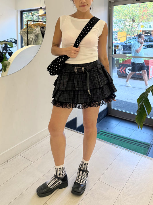 YANNY Mini tiered skirt