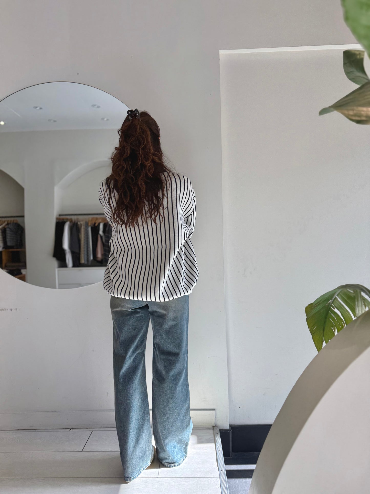 TIA Horizontal stripe rugby shirt