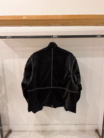 PURE Leather bomber jacket