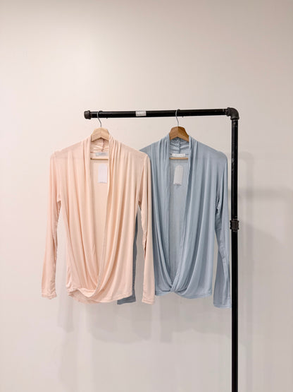 BRIDIE Drape wrap top