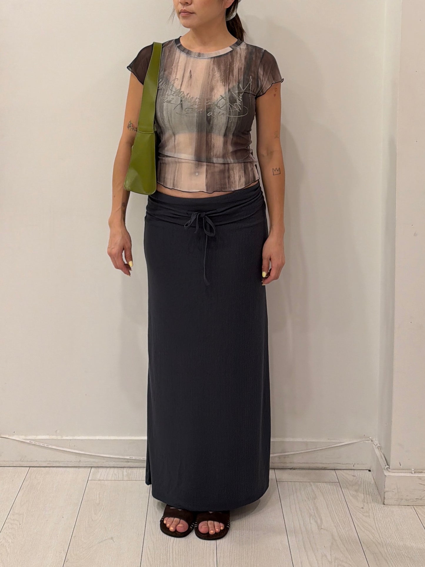 NAOMI Fold-over skirt