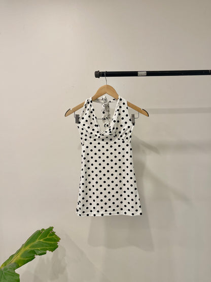 MILA Polkadot halter top