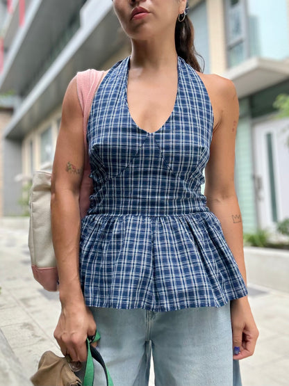 ELEM Plaid halter top