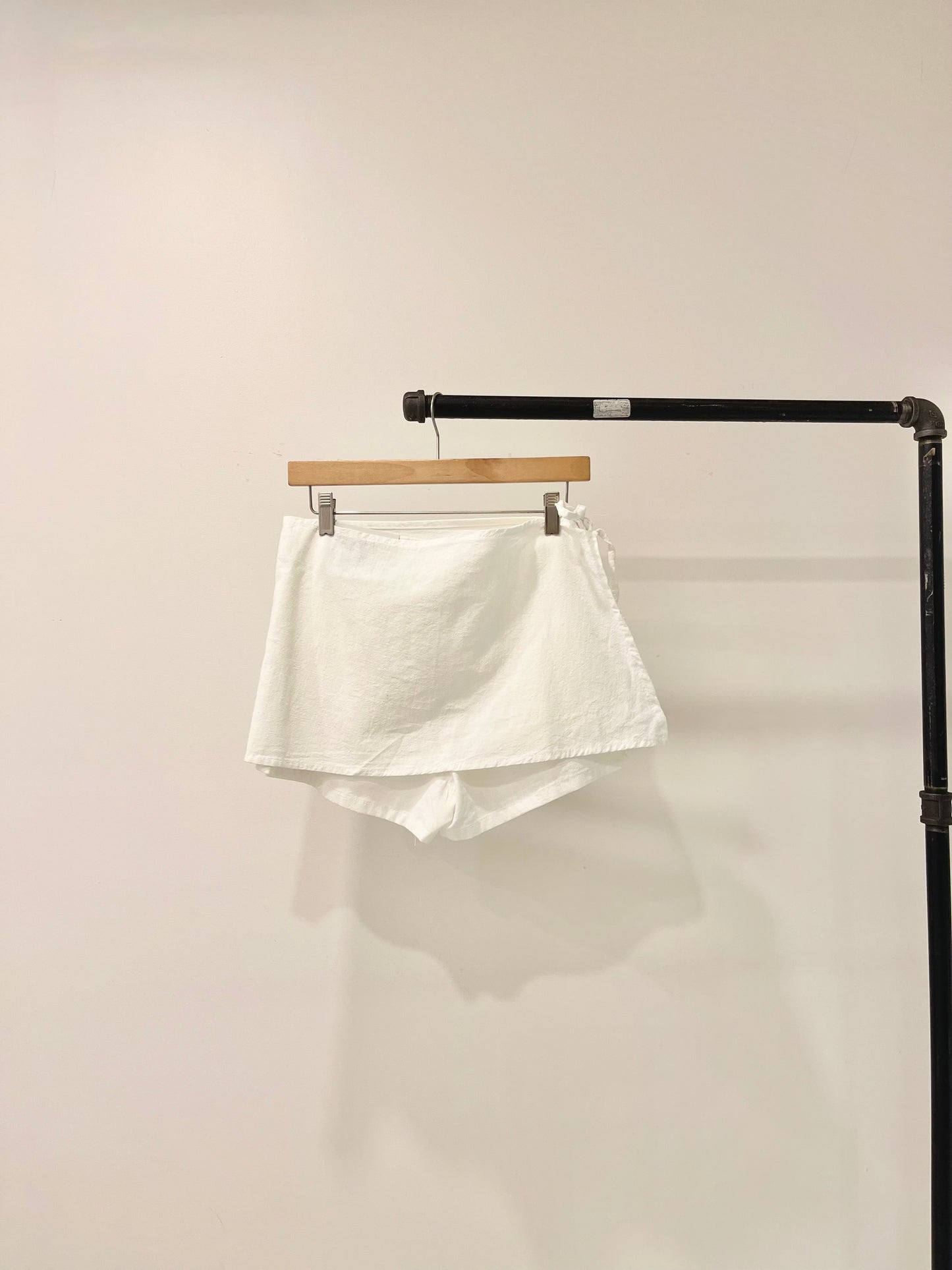 EDIE Embroidered wrap shorts