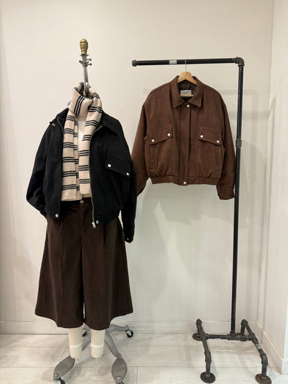 MELIN Insulated suede bomber