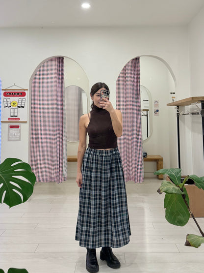 LIRA Plaid maxi skirt