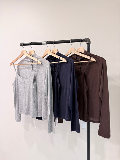 MUTE Soft cardigan set