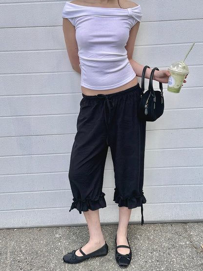 TILLY Jacquard frill pants