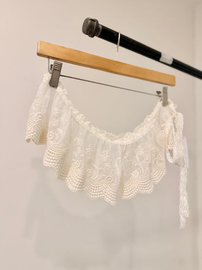 YEJI Embroidery wrap skirt