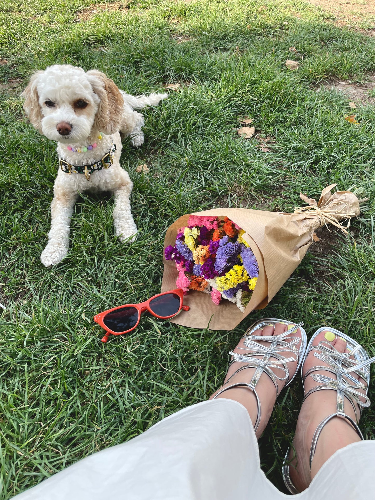 HEIDI Bow flat sandals