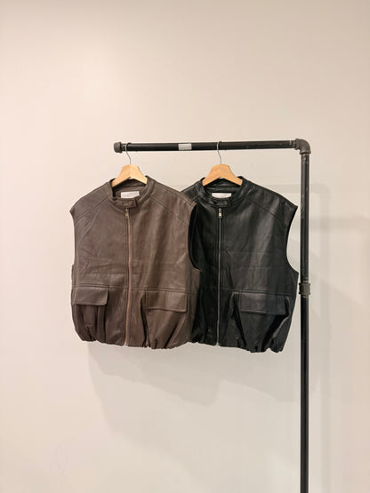 ANOR Vegan leather vest
