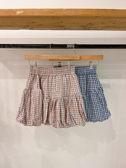 HAZEL Plaid balloon skirt