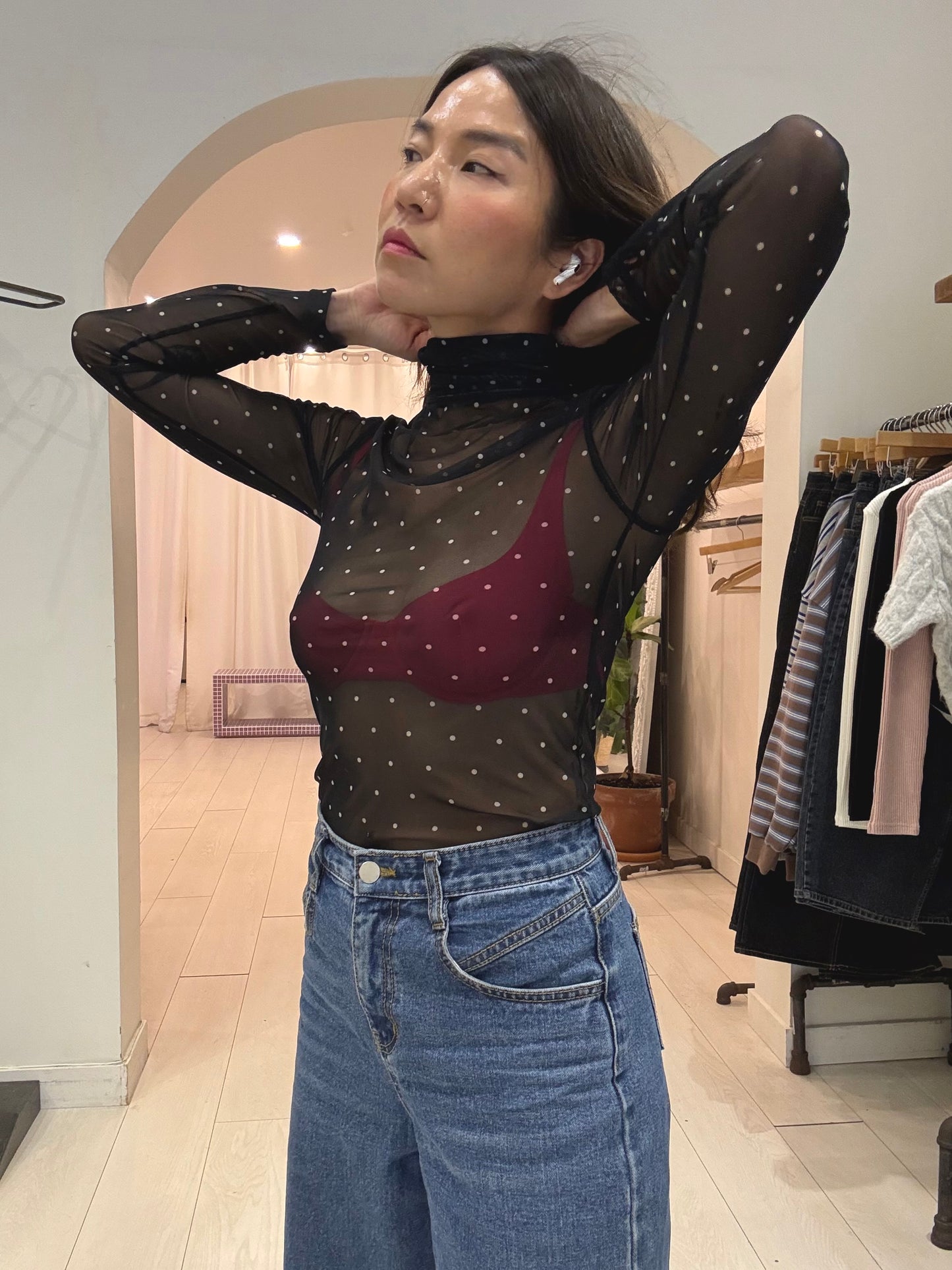 DADA Polkadot mesh top