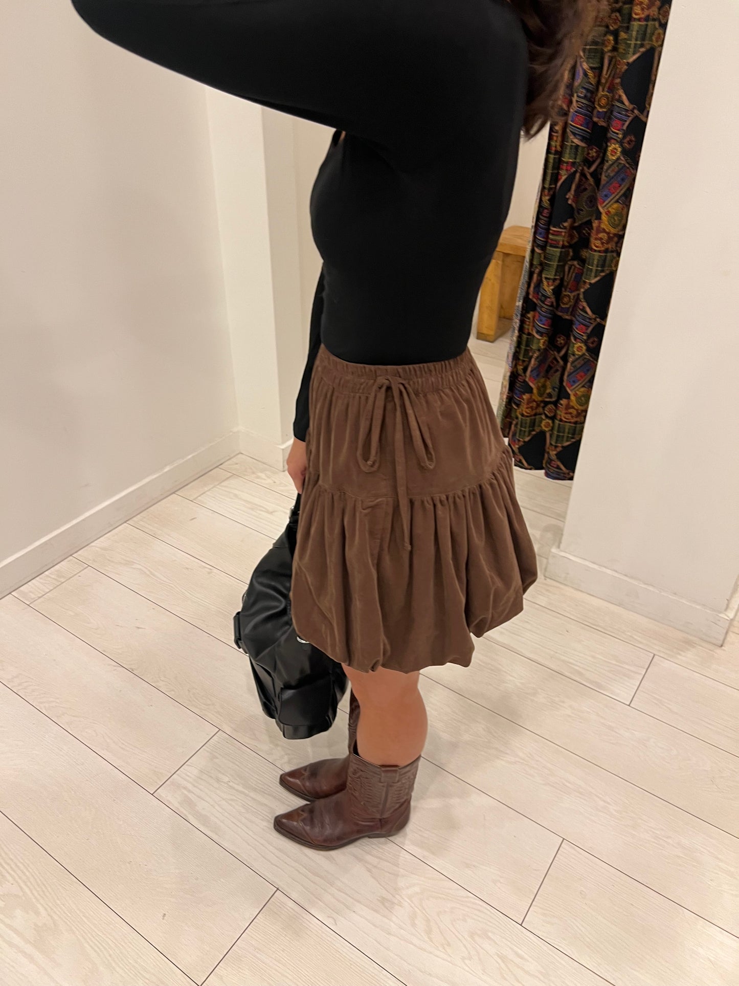 FASSO Corduroy puffy skirt