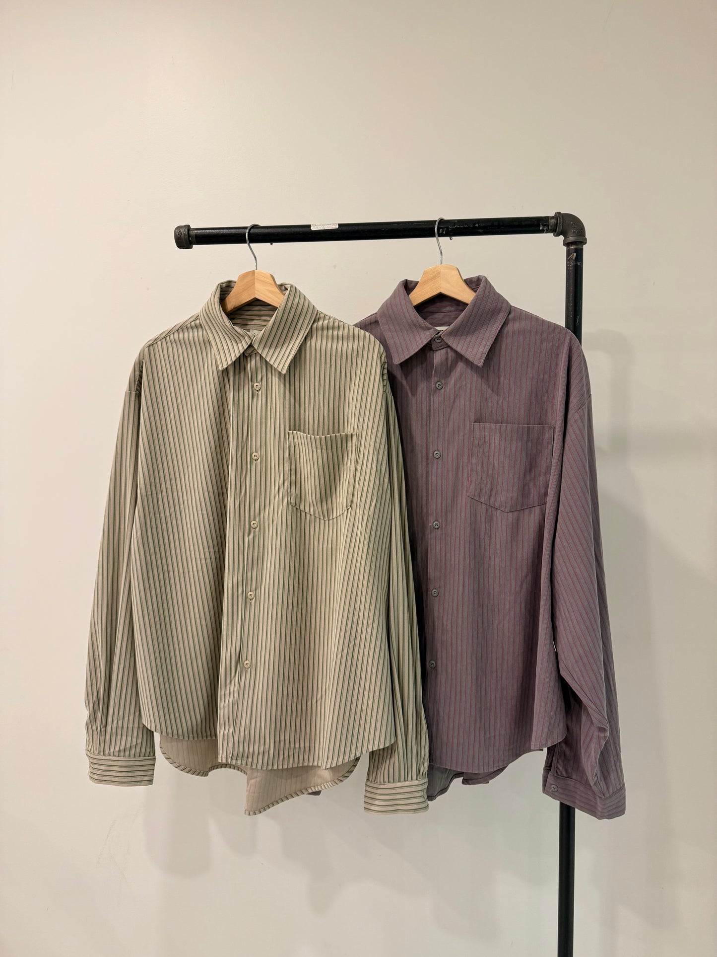 CHASE Stripe corduroy shirt