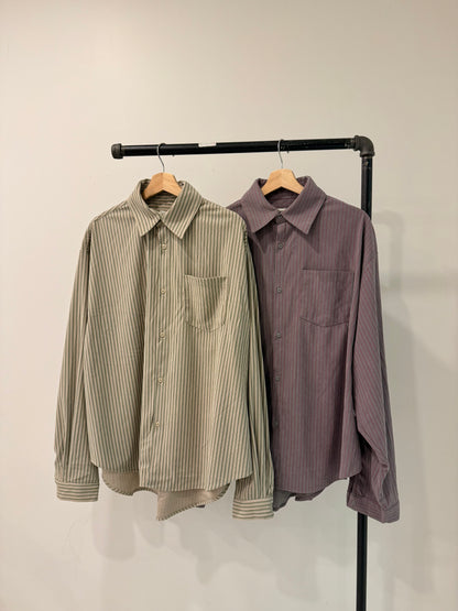 CHASE Stripe corduroy shirt