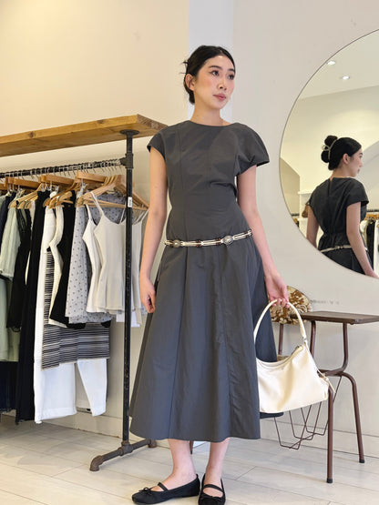 SOPHIE Cap-sleeve midi dress